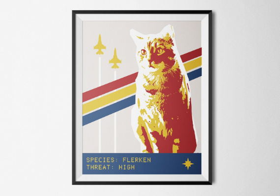 Flerken Poster from Captain Marvel Goose Goodies You Need in Your Life | bookriot.com