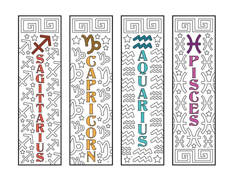 zodiac bookmarks for every sign and every reader