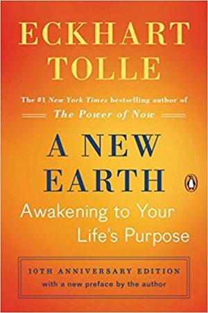 book cover for A New Earth by Eckhart Tolle