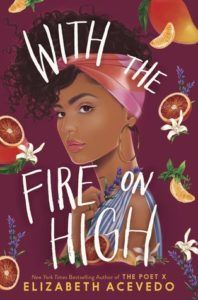 With the Fire on High cover - woman surrounded by citrus fruits