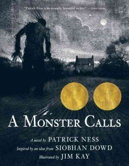 the monster calls on the cover of the book