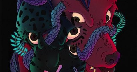 black wolf red leopard black wolf red leopard