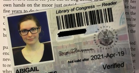 library of congress reader card feature