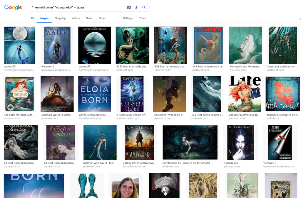 Google image search of "mermaid cover" "young adult" + texas