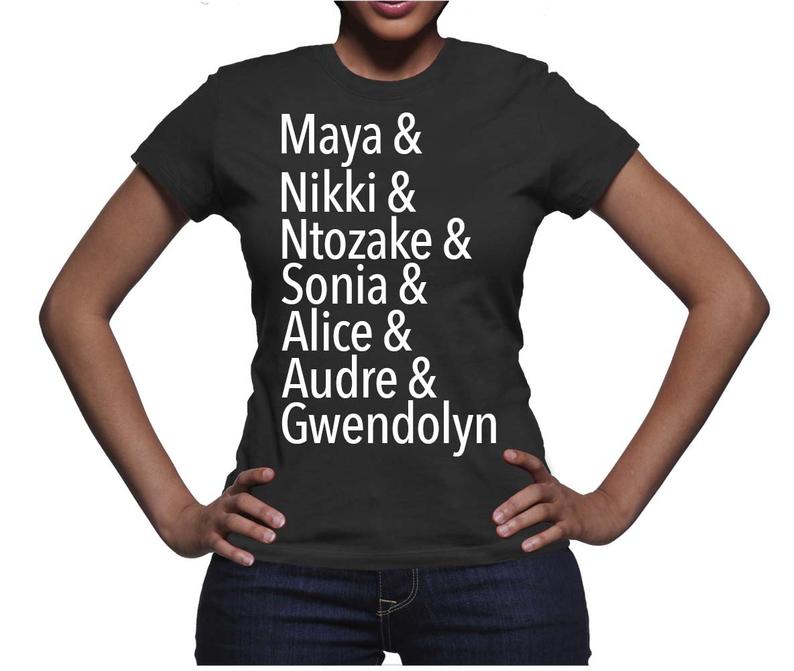 Famous Black poets and writers shirts