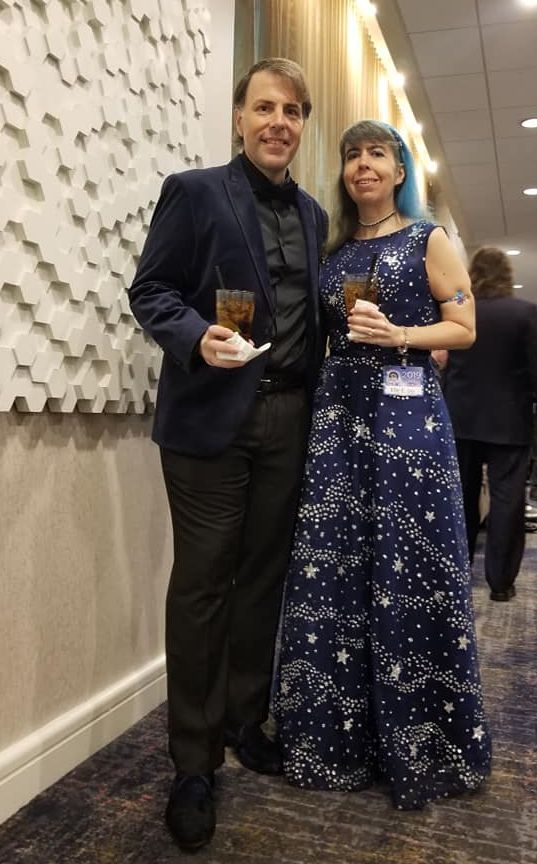 José Iriarte and Elle E. Ire at the Nebulas