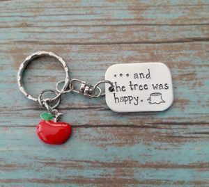 Shel Silverstein The Giving Tree keychain