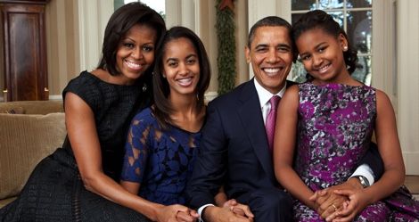 The Obama Family official portrait