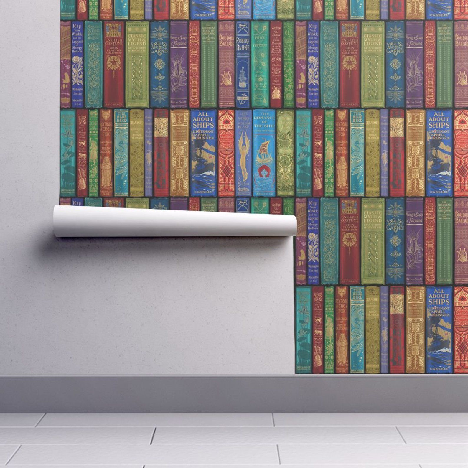 Perfect Vintage Removable Wallpaper For Book And Comic Lovers