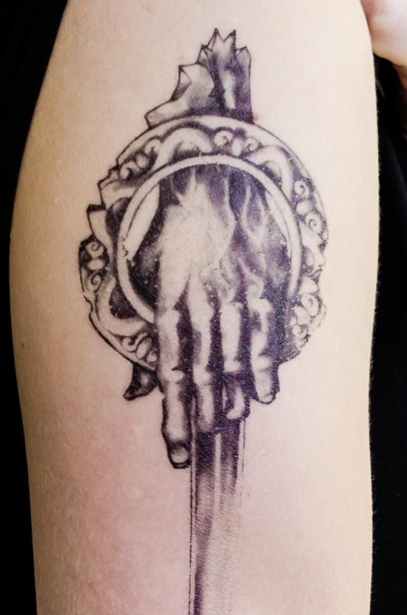 Tattoo uploaded by Lia Li Thium  Hand of the King  GoT tattoo tattoos  freshink freshlyinked blackandgreytattoo blackandgrey realistic  realistictattoo got gottattoo gameofthrones handoftheking  handofthekingtattoo  Tattoodo