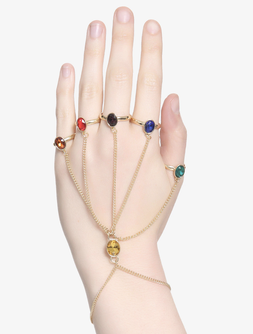 Infinity stones ring and bracelet