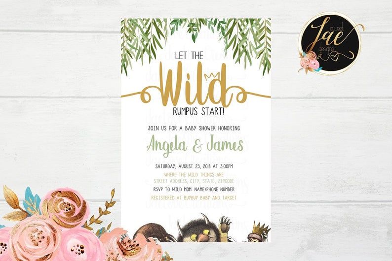 Wild Rumpus Invitation