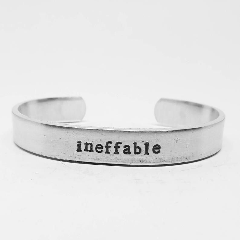Good Omens gifts-Book Riot-Ineffable cuff bracelet