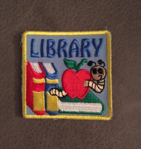 Keep Calm AND READ A BOOK LIBRARY SHELF Iron on 4X4" Embroidered Patch On Jacket 
