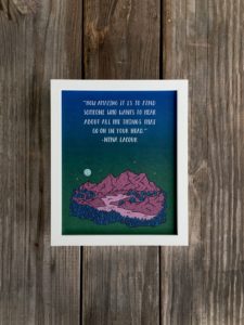 Nina LaCour art print