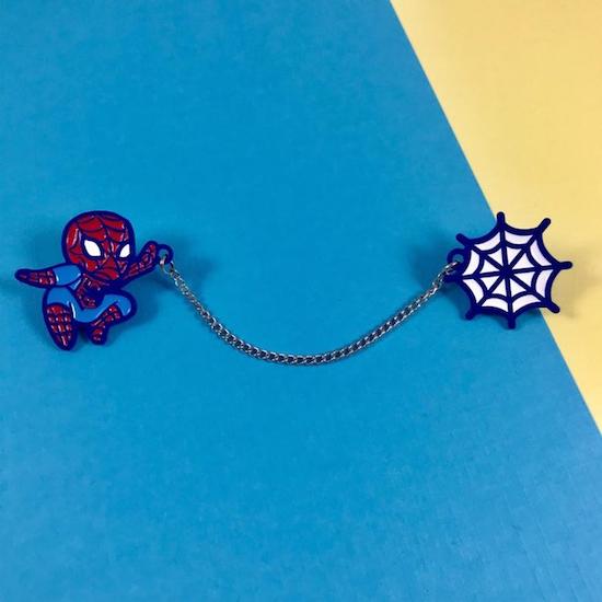 spider-man enamel pins for collar