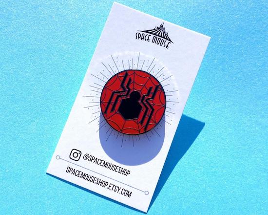 Far From Home spider symbol enamil pin