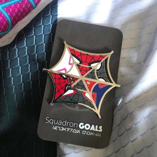 Into the spider-verse diminsions pin