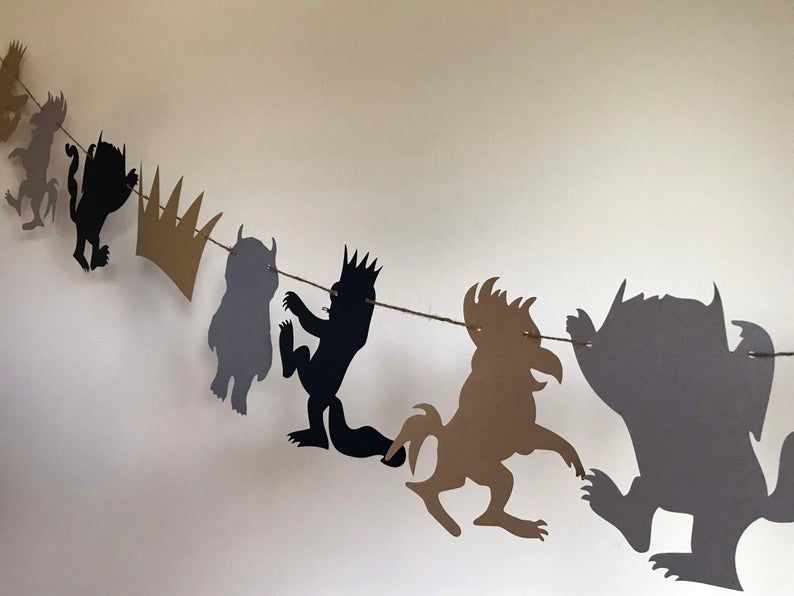 where the wild things are silhouette banner