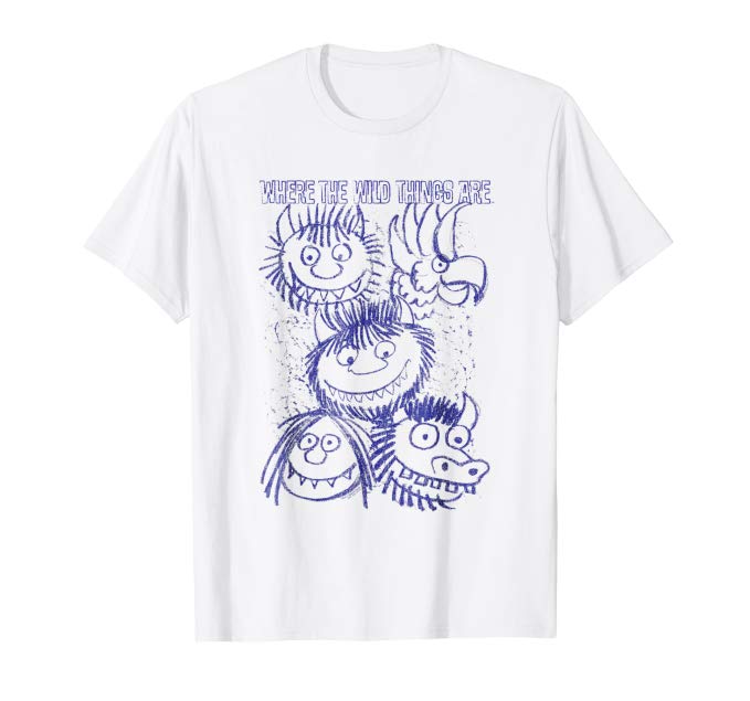 Where the Wild Things Are Sketch T-Shirt from Bookriot.com