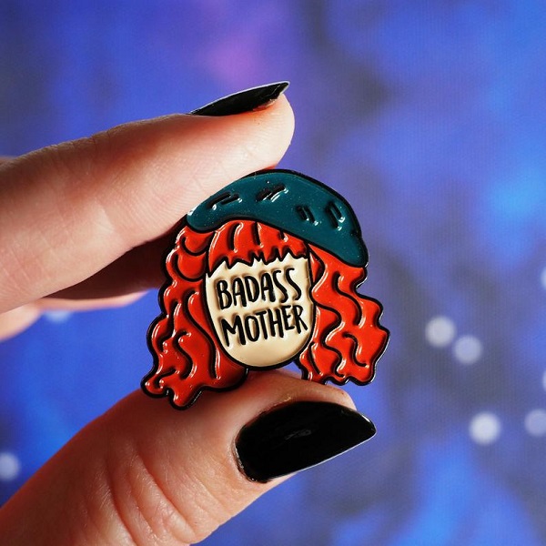 Badass Mother Molly Weasley enamel pin
