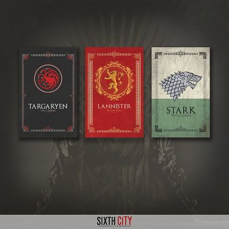 Game of Thrones house banners
