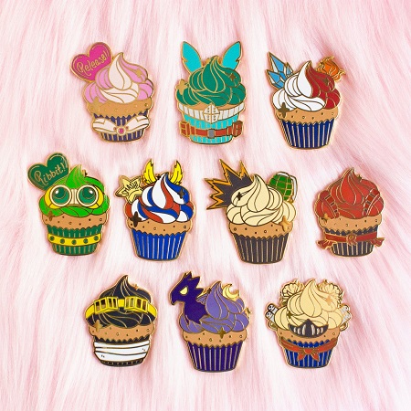 My Hero Academia cupcake pin