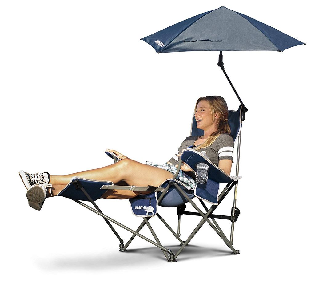 Foldable Recliner with Umbrella