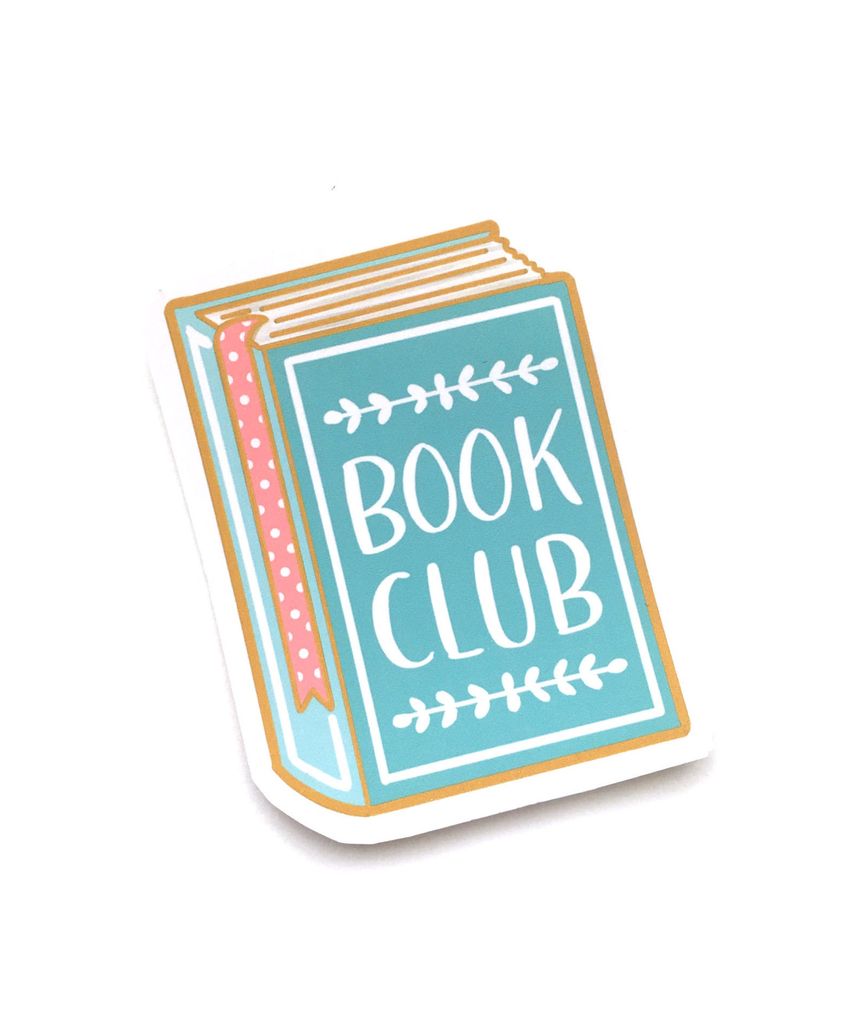 Illustration Vinyl Stickers Book Lover Book Club Sticker