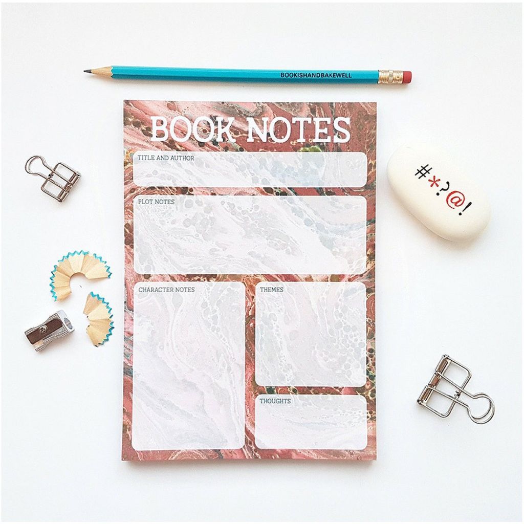 Book Notes Notepad