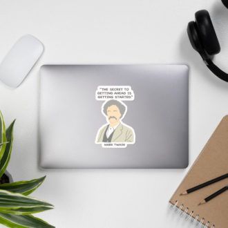 Inspirational Mark Twain sticker