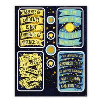 Inspiring Science Quotes Stickers