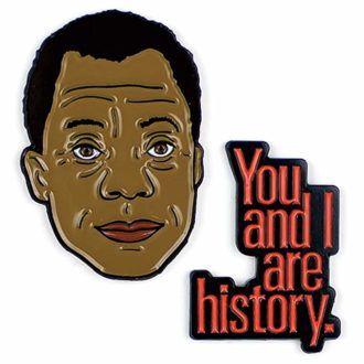 James Baldwin enamel pin