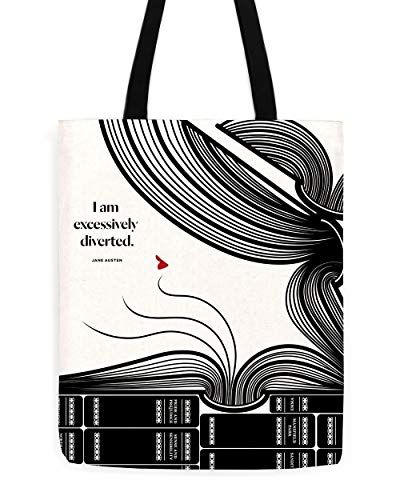 Excessively Diverted Tote, Best Jane Austen Totes, Book Riot
