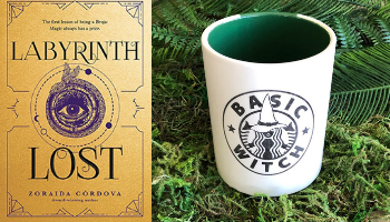 Labyrinth Lost mug from Books And The Perfect Coffee Mugs To Go With Them | bookriot.com