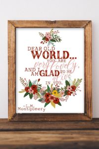 Anne of Green Gables Print