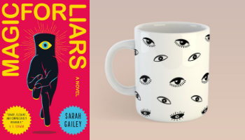 Magic for Liars mug from Books And The Perfect Coffee Mugs To Go With Them | bookriot.com