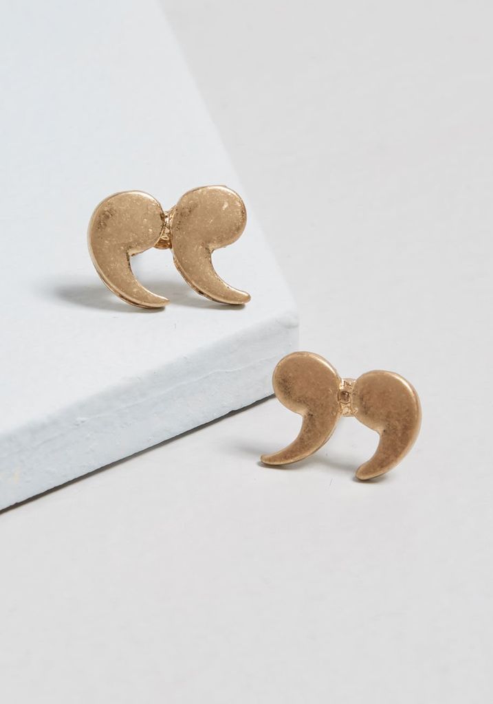 Quote Earrings