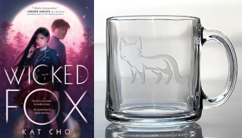 Wicked Fox glass mug from Books And The Perfect Coffee Mugs To Go With Them | bookriot.com