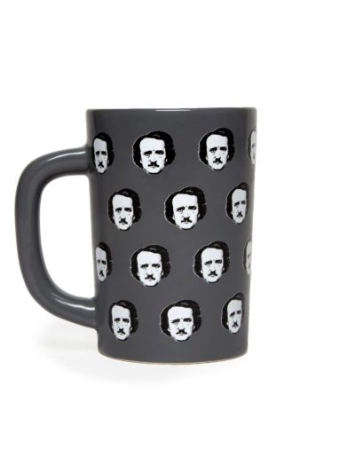 edgar allan poe polka dot mug