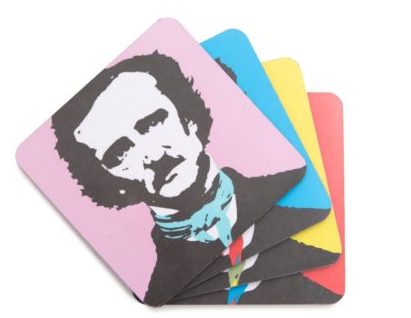 edgar allan poe coasters