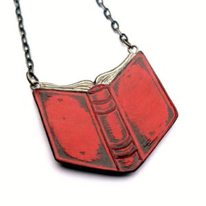 Open Book Necklace