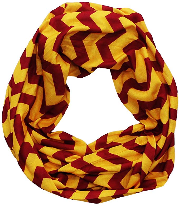 Maroon and yellow scarf