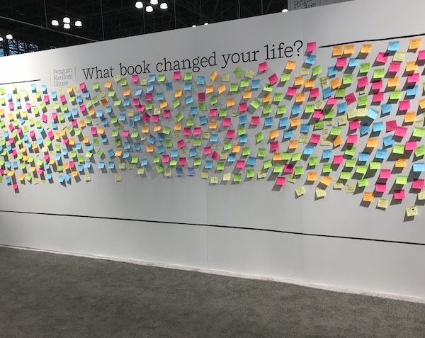 Wall at Book Expo: What book changed your life?