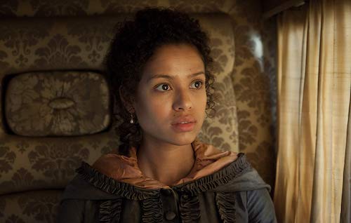 Gugu Mbatha-Raw as Belle in the movie Belle