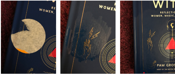 How to remove stickers from books