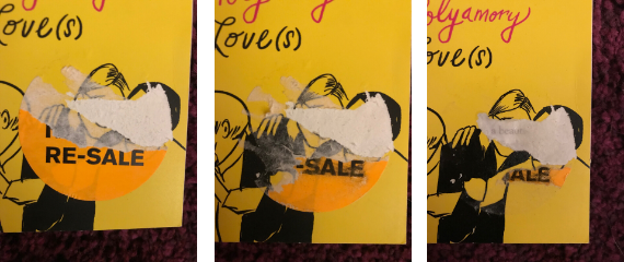 How to remove stickers from books