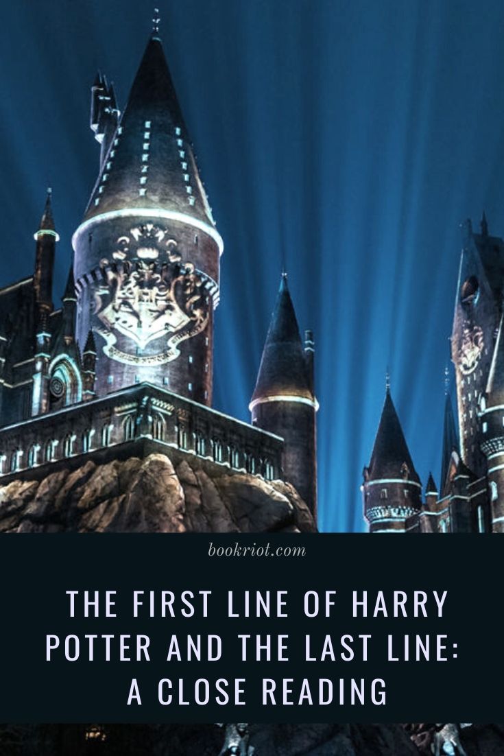 what is the first line of the first harry potter book