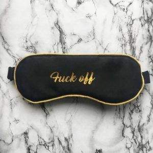 fuck off sleep mask gifts for bookworms holiday reading