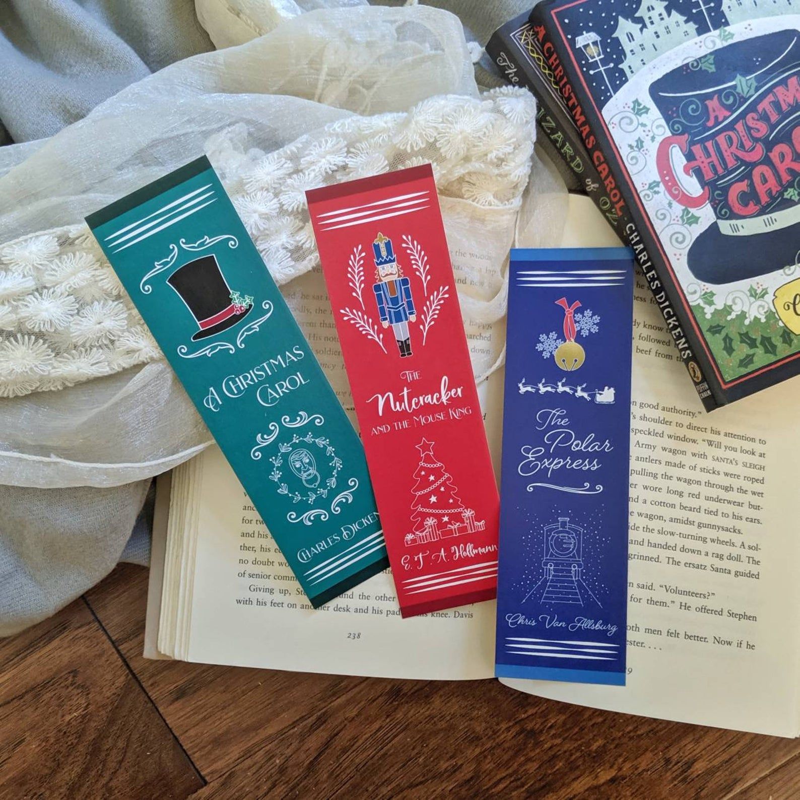Holiday Classics Book Spine Bookmarks